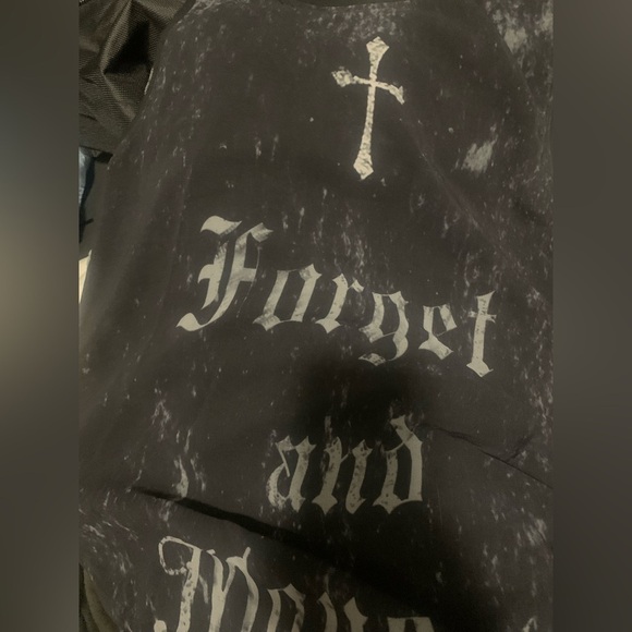 NWT H&M Women’s Printed Black Sleeveless‎ Tunic Top Shirt Sheer Sz 2 - Picture 3 of 4